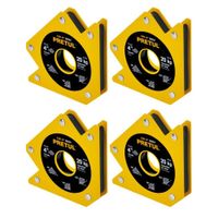Escuadra magnética 4"" para soldar, capacidad 20 kg, 4 unidades truper