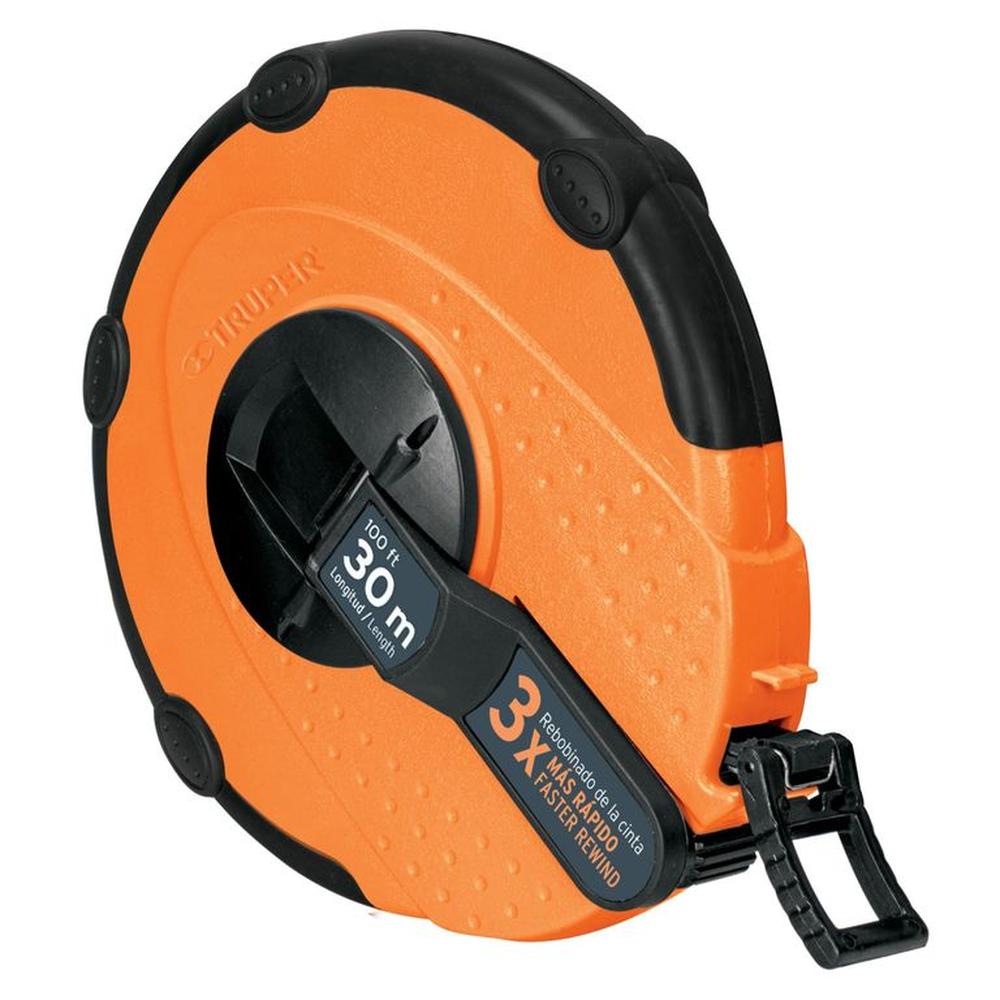 Wincha Cinta Métrica 30m Profesional TRUPER Naranja Wincha Cinta Métrica 30m Profesional TRUPER Naranja
