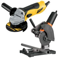 combo Amoladora 700W 4-12 PRO Soporte tipo tronzadora para amoladora