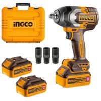 LLAVE DE IMPACTO 850NM INALAMBRICO 20V BRUSHLESS 2 BATERIAS 4A 3 DADOS
