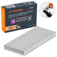 GRAPAS PARA ENGRAPADOR NEUMATICO corona 1/4"" calibre 18, 5000 UNIDADES