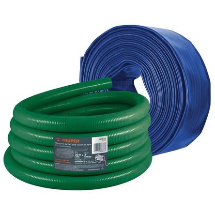 Manguera para motobomba 3plg manguera de succion 30m y descarga 100m Verde Manguera para motobomba 3plg manguera de succion 30m y descarga 100m Verde
