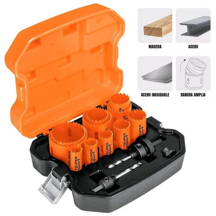 Brocasierras bimetálicas 14 Piezas, Truper Expert Naranja Brocasierras bimetálicas 14 Piezas, Truper Expert Naranja