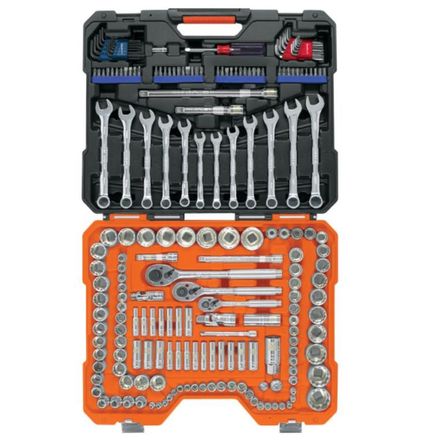 JUEGO 199 HERRAMIENTAS para mecánico, milimetrico Truper Drive Gris