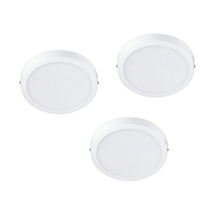 Luminaria Led Plafón 18W PHILIPS Luz Cálida / pack 3 unidades Blanco Luminaria Led Plafón 18W PHILIPS Luz Cálida / pack 3 unidades Blanco