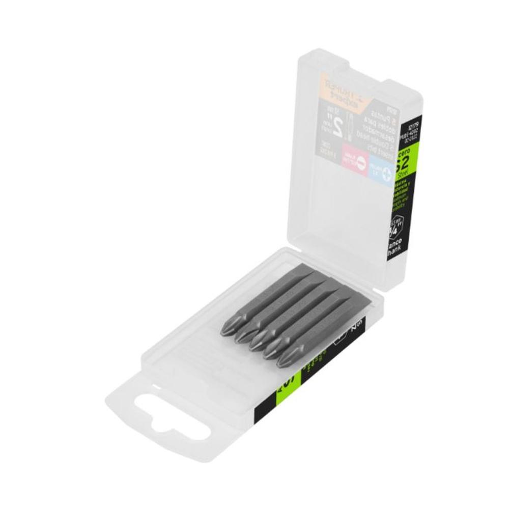 Estuche con 5 puntas dobles 2"