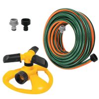 KIT manguera de riego 10 metros, regador aspersor mariposa, TRUPER