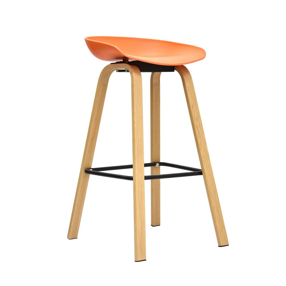 Silla Para Bar Fija Misuri Color Naranja Ofideas