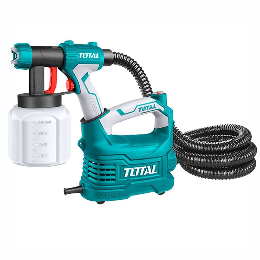 Pistola para Pintar 550W con Compresor TOTAL 800ml Eléctrica Pistola para Pintar 550W con Compresor TOTAL 800ml Eléctrica