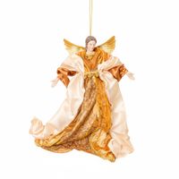 Ángel Para Colgar Dorado 35Cm Poliresina