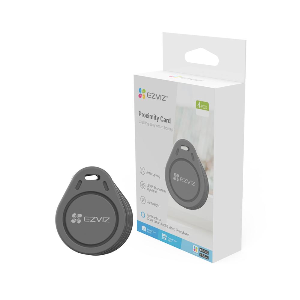 Pack 4 Tarjetas de proximidad RFID Ezviz Apertura Inteligente