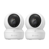 Kit 2 Cámaras Seguridad Ezviz H6C PRO Full HD 2MP Audio Bidireccional Botón llamada
