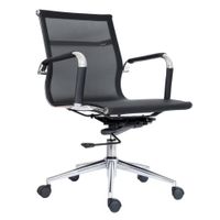 SILLA DE OFICINA GERENCIAL FIJA ERGONÓMICA - APOLO NEGRO
