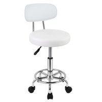 SILLA DE BAR GIRATORIA - WORK CR BLANCO
