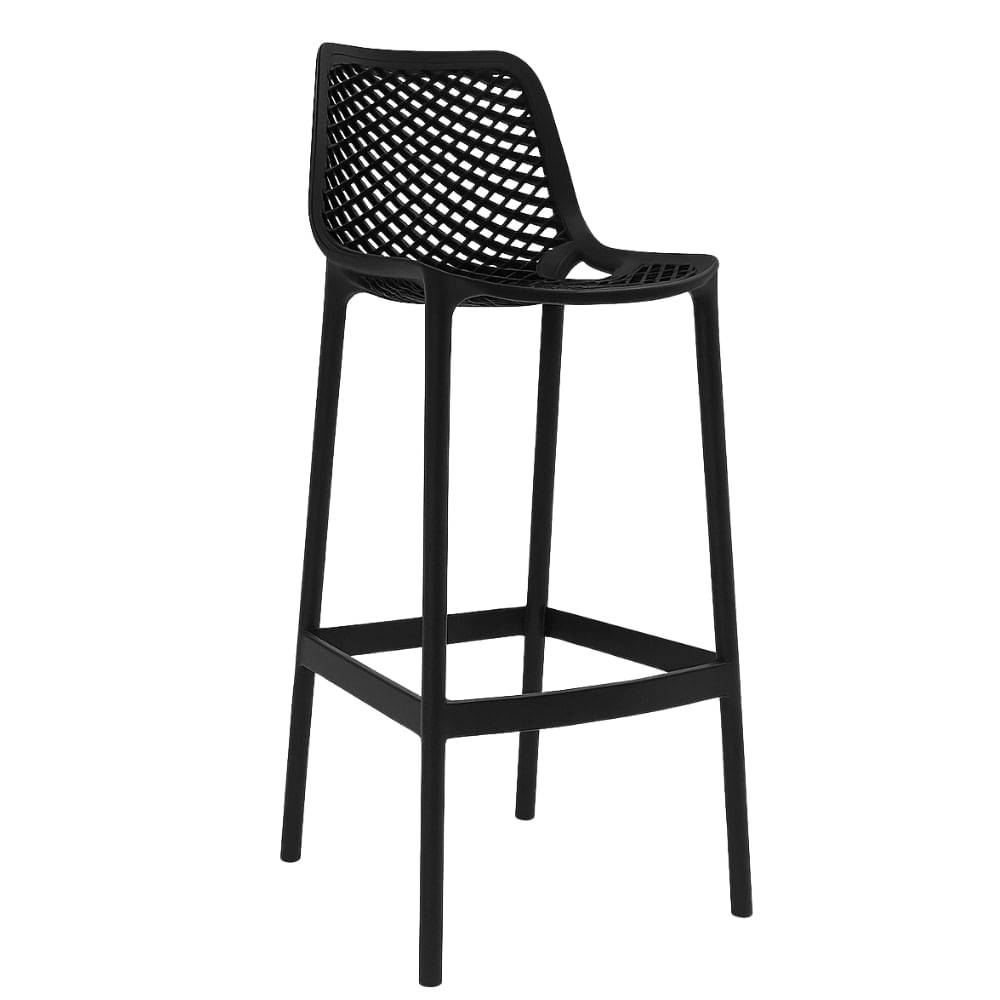 SILLA DE BAR CAJERA - BERLIN NEGRO