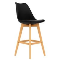 SILLA DE BAR CAJERA - EMA NEGRO