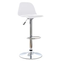 SILLA DE BAR GIRATORIA - BOAT BLANCO