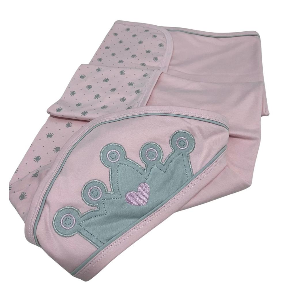 Manta Colcha Bebé De Algodón Pima rosado