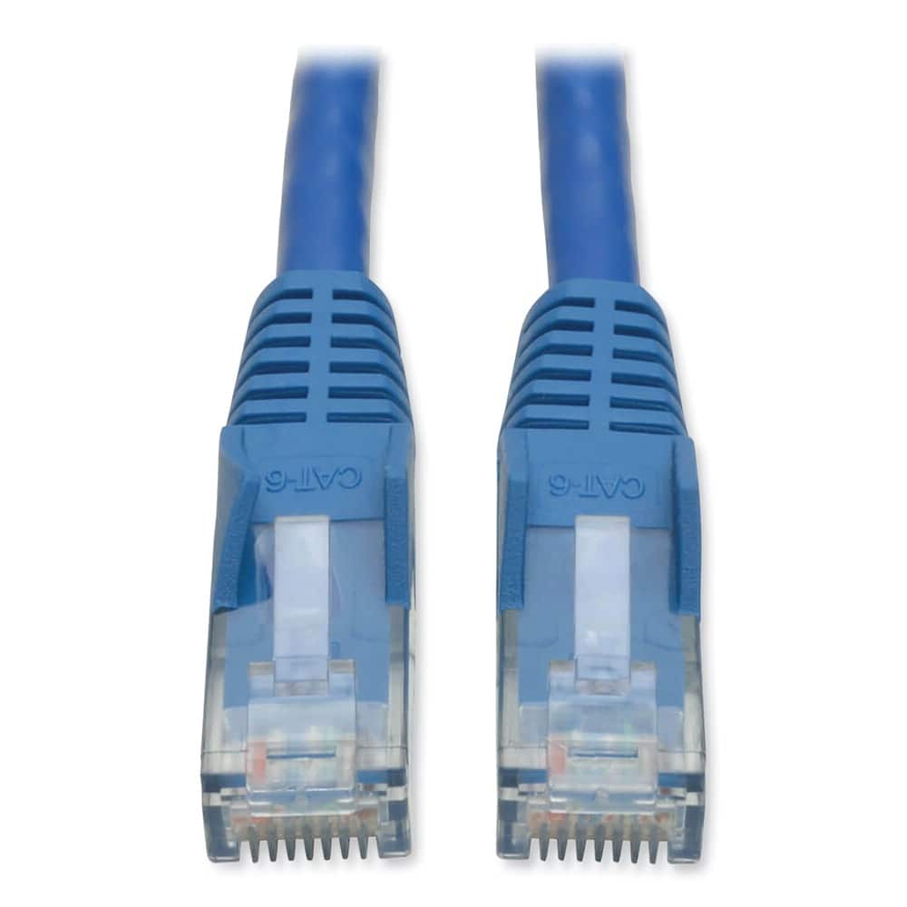 Cable de Red Tripp Lite RJ45 MM de 1 Pie 0.3 m Color Azul Ideal para Conexiones Estables