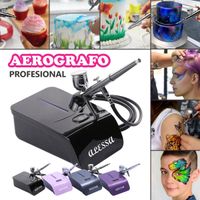Kit Aerógrafo Profesional Multiuso Negro Exclusivo