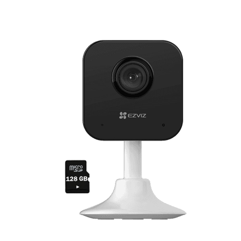 Cámara Inalámbrica Wifi H1C Full Hd Ezviz con Alerta Sonora SD128Gb