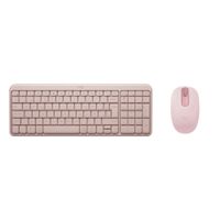 COMBO TECLADO Y MOUSE LOGITECH K250 MOUSE M196 BT INALÁMBRICO ROSADO