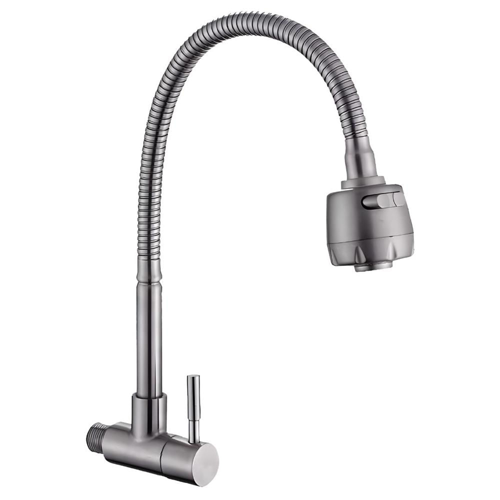 Llave Ganso Mate Acero Inoxidable Moderno JZ304088D