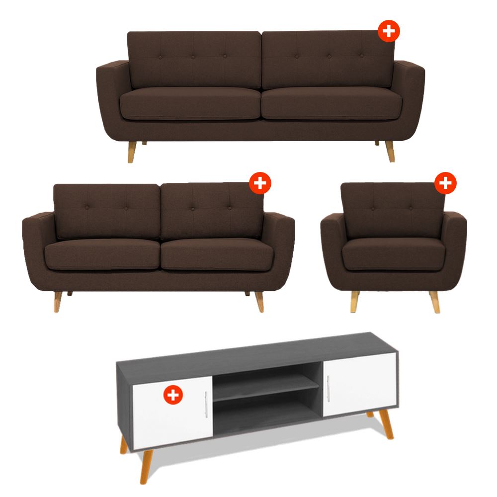 SALA IRINA 3 2 1 CON CENTRO TV - FALOTIH 3M