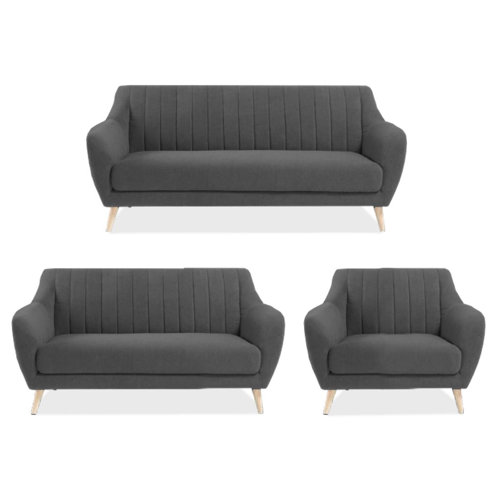 SALA WASI GRIS OSCURO 3 2 1 CUERPOS - FALOTIH 3M