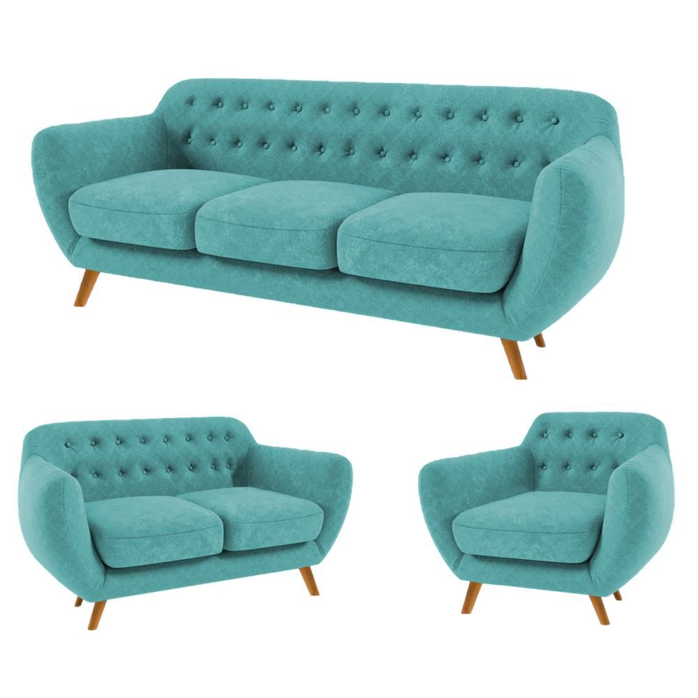 SALA VALENTINO CELESTE 3 2 1 CUERPOS - FALOTIH 3M