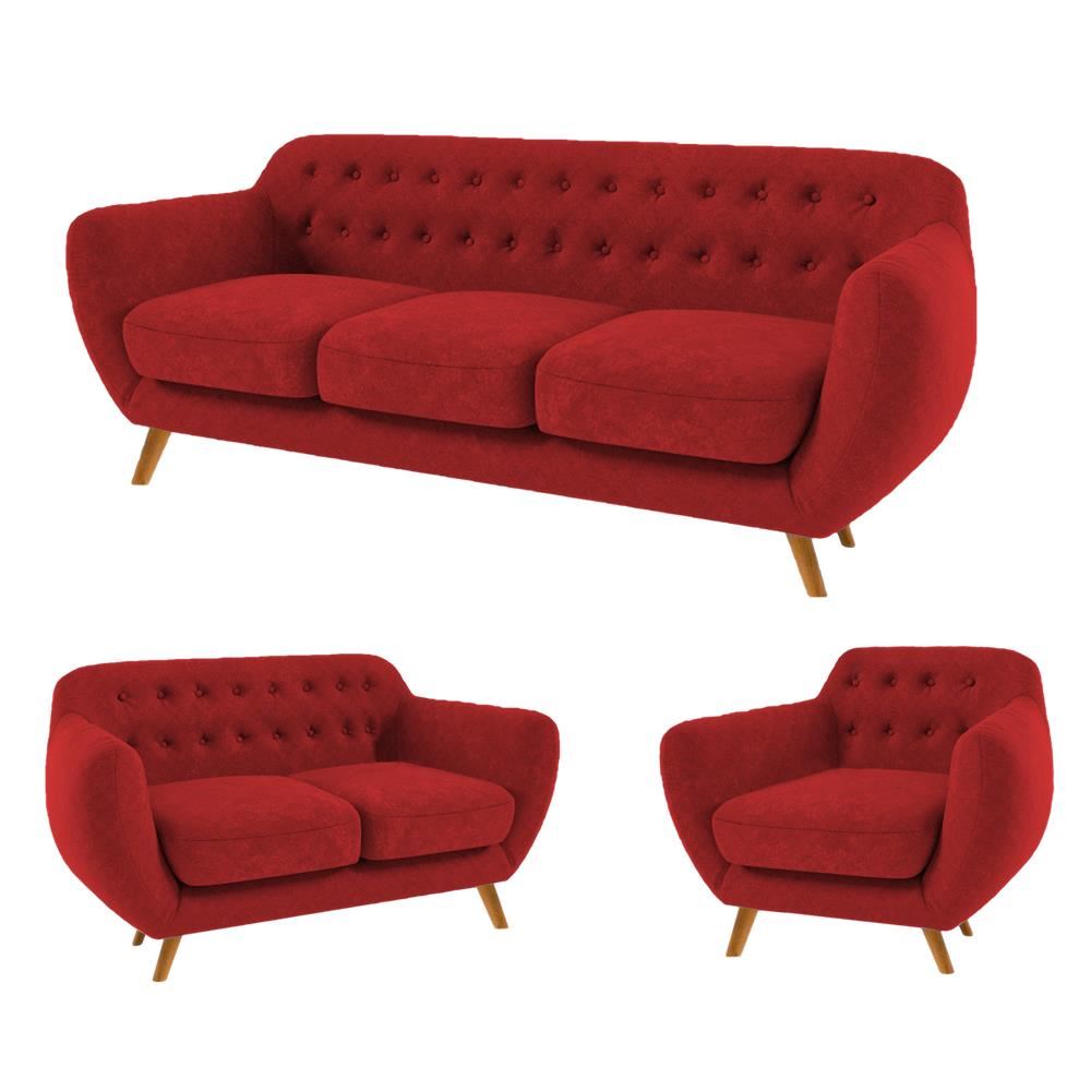 SALA VALENTINO ROJO 3 2 1 CUERPOS - FALOTIH 3M