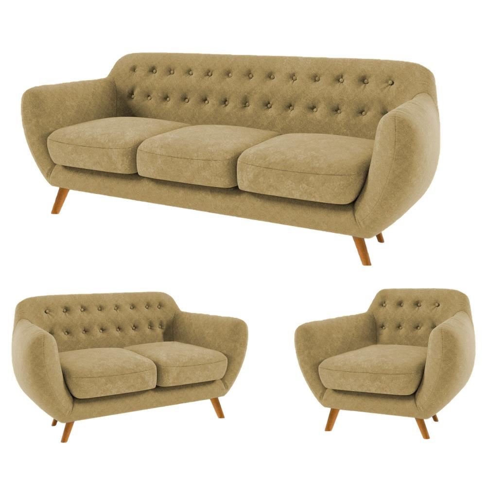 SALA VALENTINO BEIGE 3 2 1 CUERPOS - FALOTIH 3M