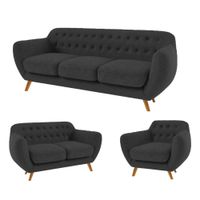SALA VALENTINO NEGRO 3 2 1 CUERPOS - FALOTIH 3M