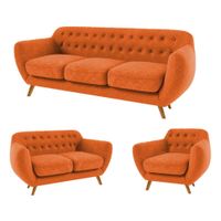 SALA VALENTINO NARANJA 3 2 1 CUERPOS - FALOTIH 3M