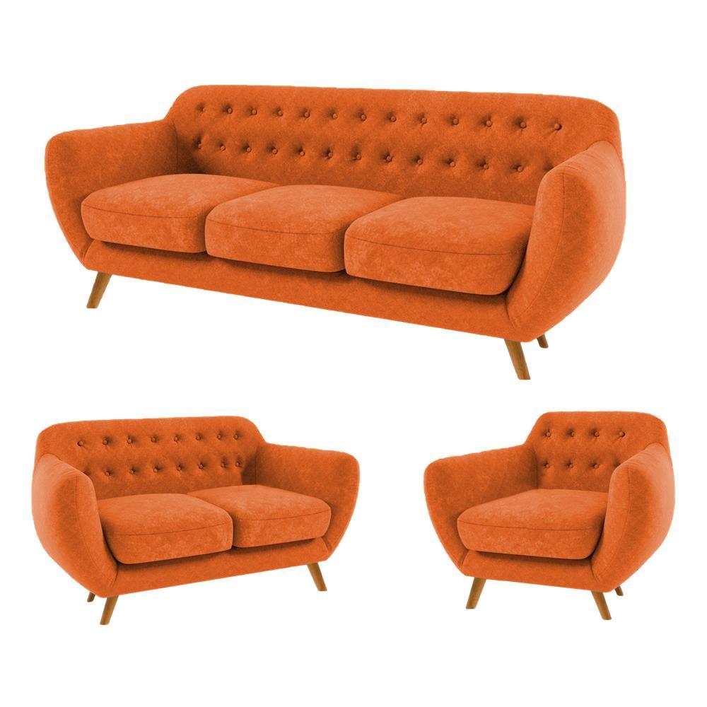 SALA VALENTINO NARANJA 3 2 1 CUERPOS - FALOTIH 3M