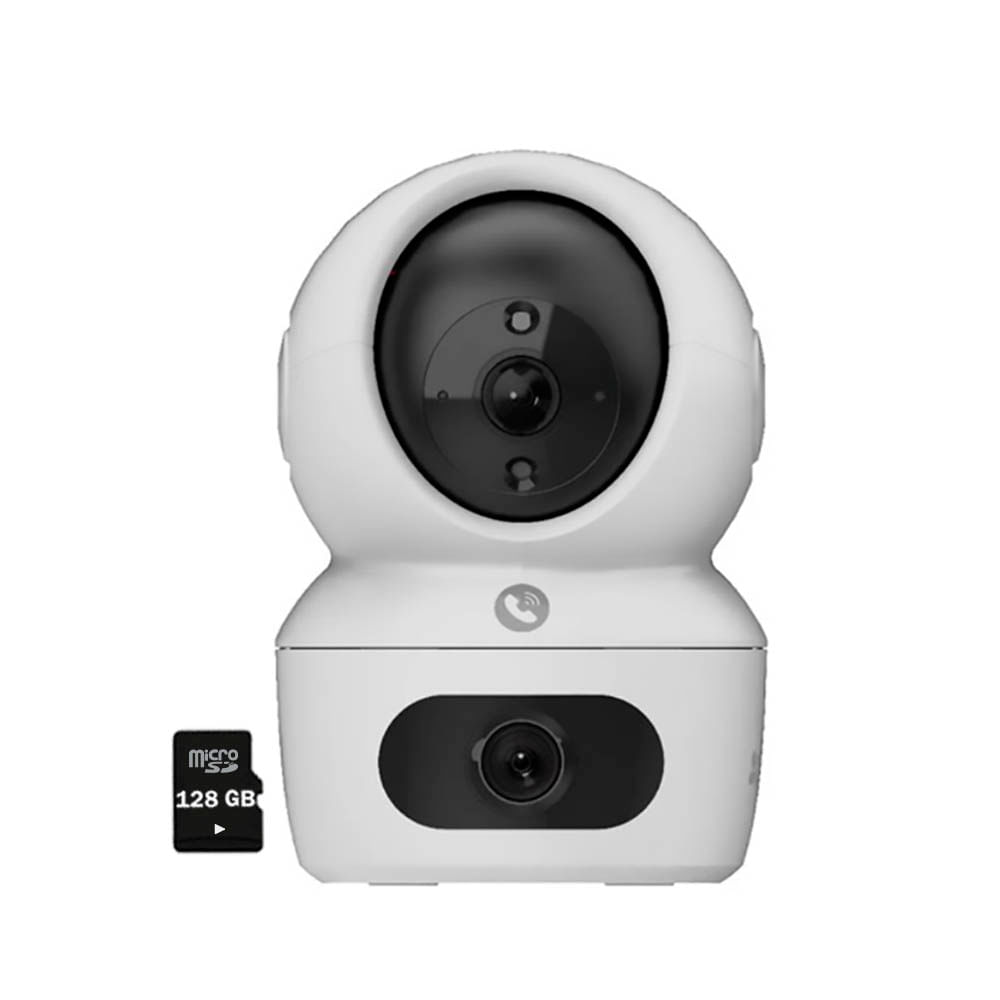 Cámara WiFi H7C Dual 4MP - 4MP Ezviz Doble Lente Interior 360 - SD 128GB