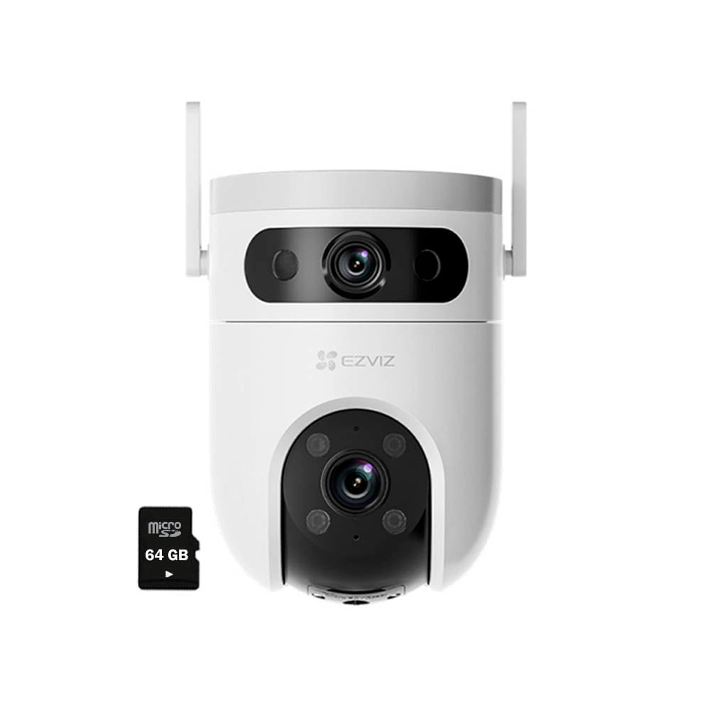 Cámara WiFi H9C 3MP 3MP Ezviz Lente Dual Exterior 360 SD 64GB