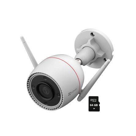 Cámara Wifi Ezviz H3C 3K 5MP Exterior IP67 Noche Color Micro SD 64GB
