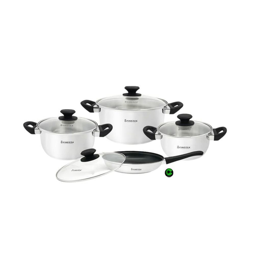 Juego de ollas FINEZZA Acero Inoxidable FZ-1053TS-IN 8 Pzas