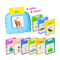 Flash Cards Early Learning Ingles Español Celeste
