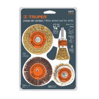 Juego De 4 Cardas Para Taladro Truper - 11577