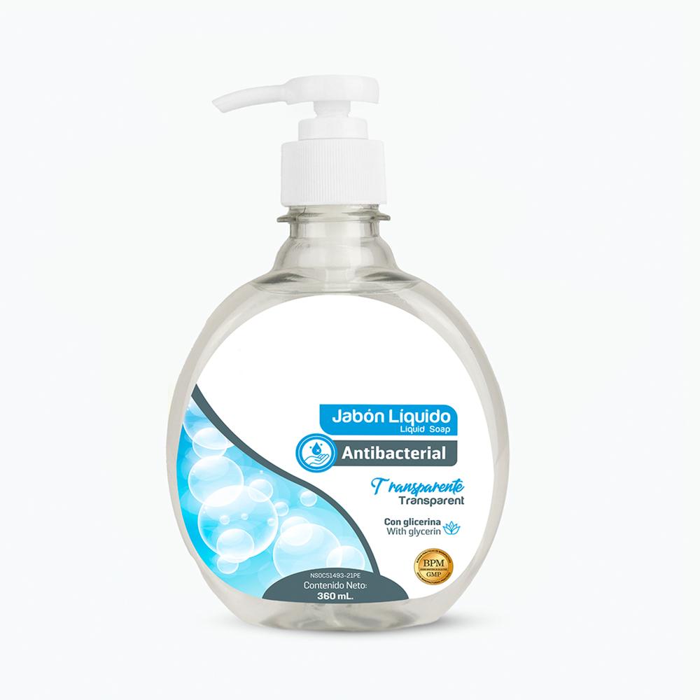 Jabón Líquido Antibacterial de 360 ML Transparente