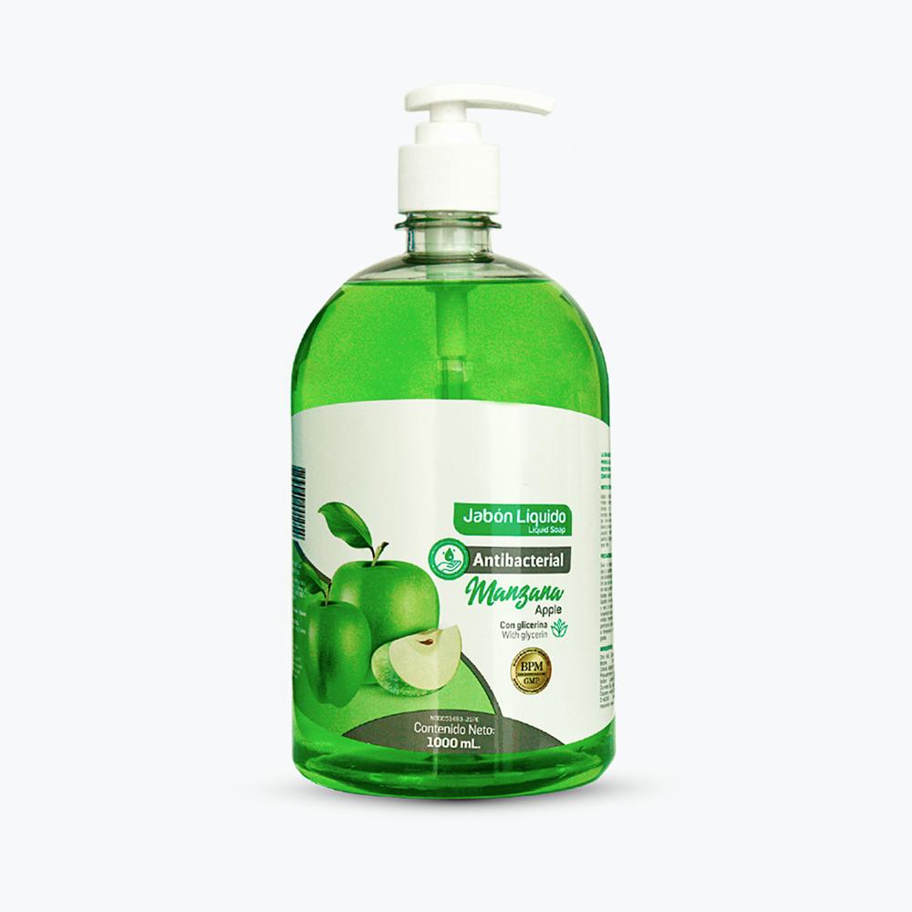 Jabón Líquido Antibacterial de 1000 ML Manzana