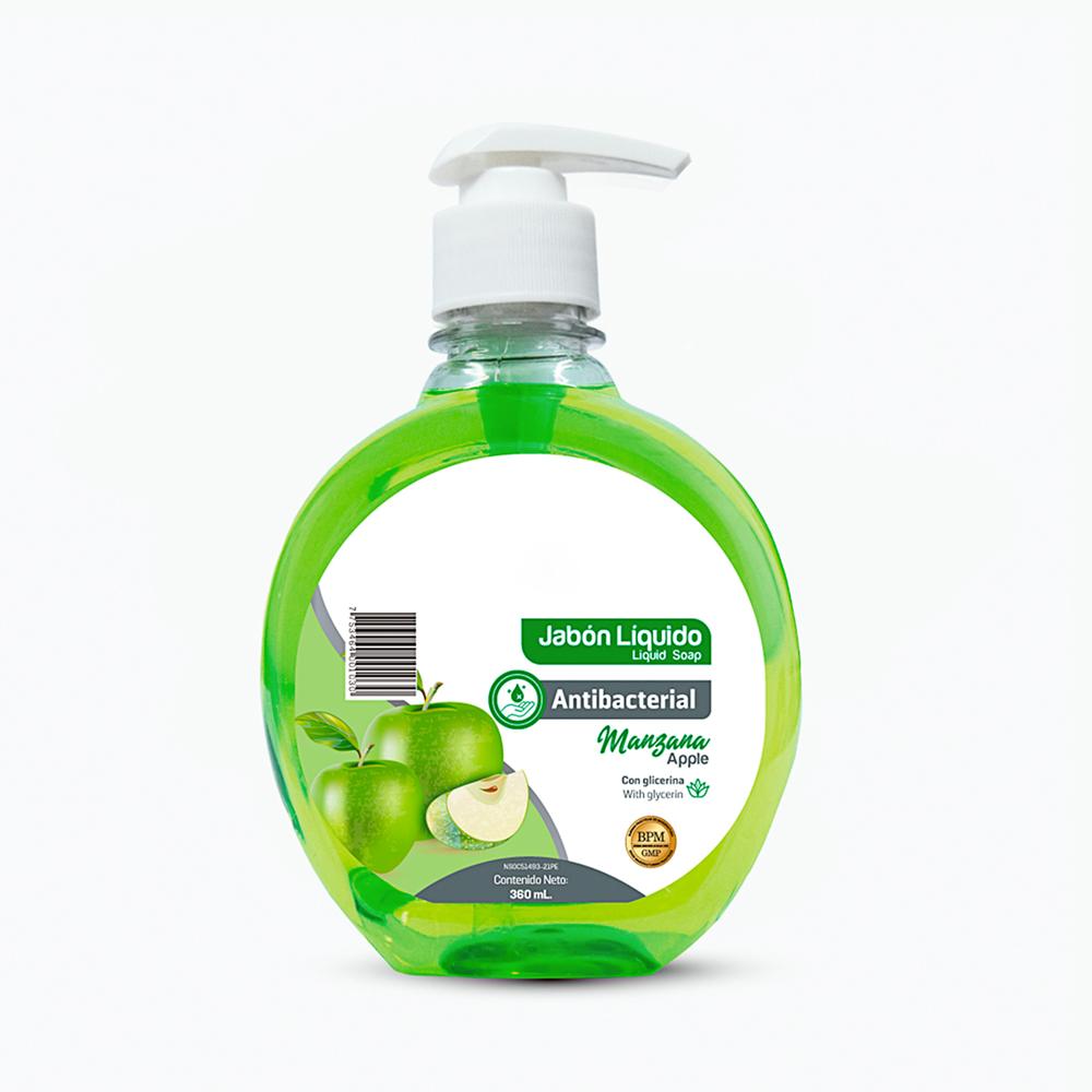 Jabón Líquido Antibacterial de 360 ML Manzana