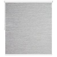 Cortina Roller Blackout Textil Rústico Gris 140cm Ancho x 210cm Alto