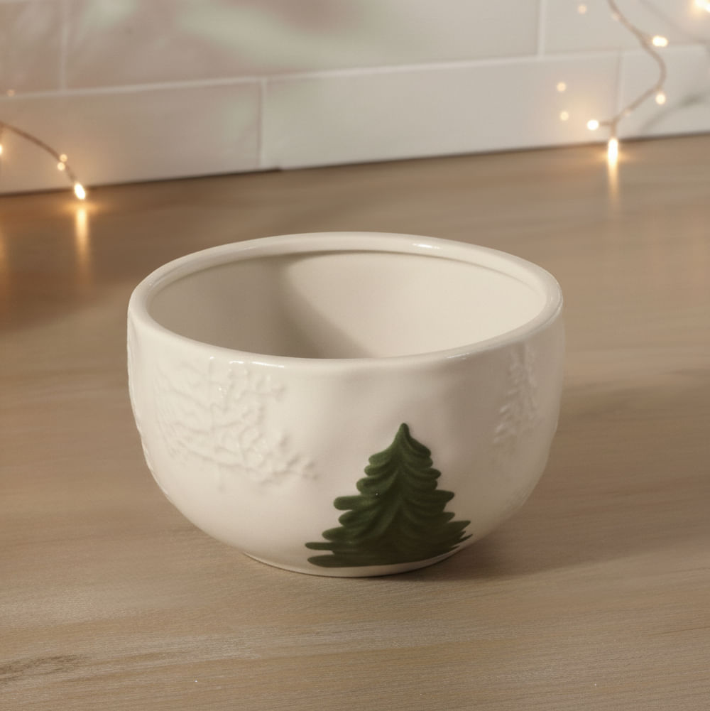 Bowl Porcelana D.13cm Cuentos de Navidad Orange