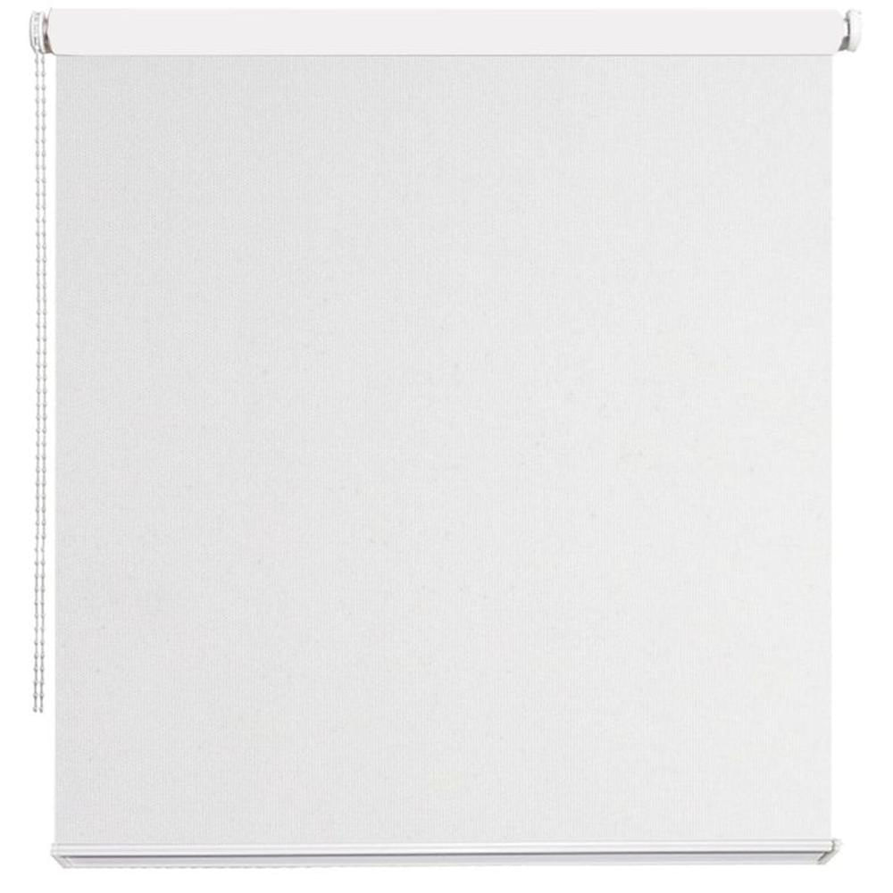 Cortina Roller Blackout Textil Natural Blanco 150cm Ancho x 130cm Alto