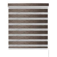 Cortina Roller Duo Premium Screen Marrón Ancho 200cm x Alto 220cm