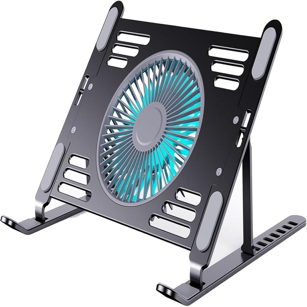 ASoporte Aluminio Base Cooler Ventilador de Laptop Notebook -negro ASoporte Aluminio Base Cooler Ventilador de Laptop Notebook -negro