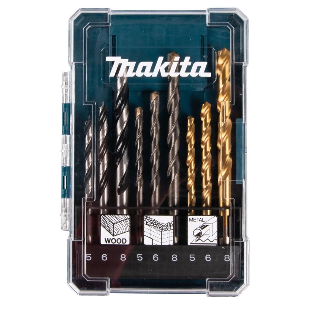 Estuche de Brocas de Metal, Madera y Hormigón Makita D-71962